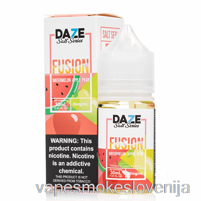 Vape Slovenija Lubenica Jabolko Hruška - 7 Daze Soli - 30ml 50mg